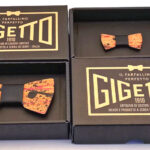 Papillon legno Action Painting gigetto