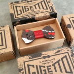 Papillon legno Action Painting gigetto