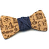 gigetto1910 papillon legno rovere chimico blu