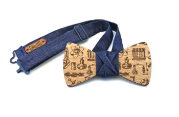 gigetto1910 papillon legno rovere chimico blu
