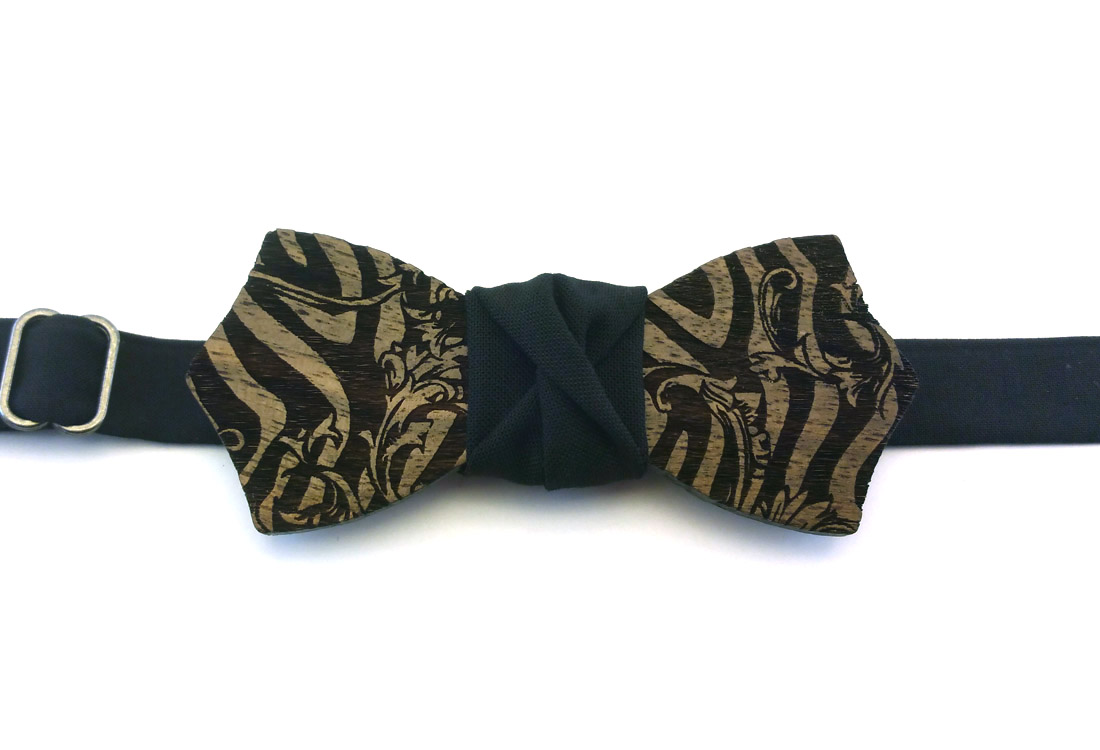 gigetto papillon legno gigetto papillon in legno noce zebrato nero1