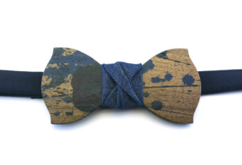 gigetto papillon legno action painting blu classico jeans