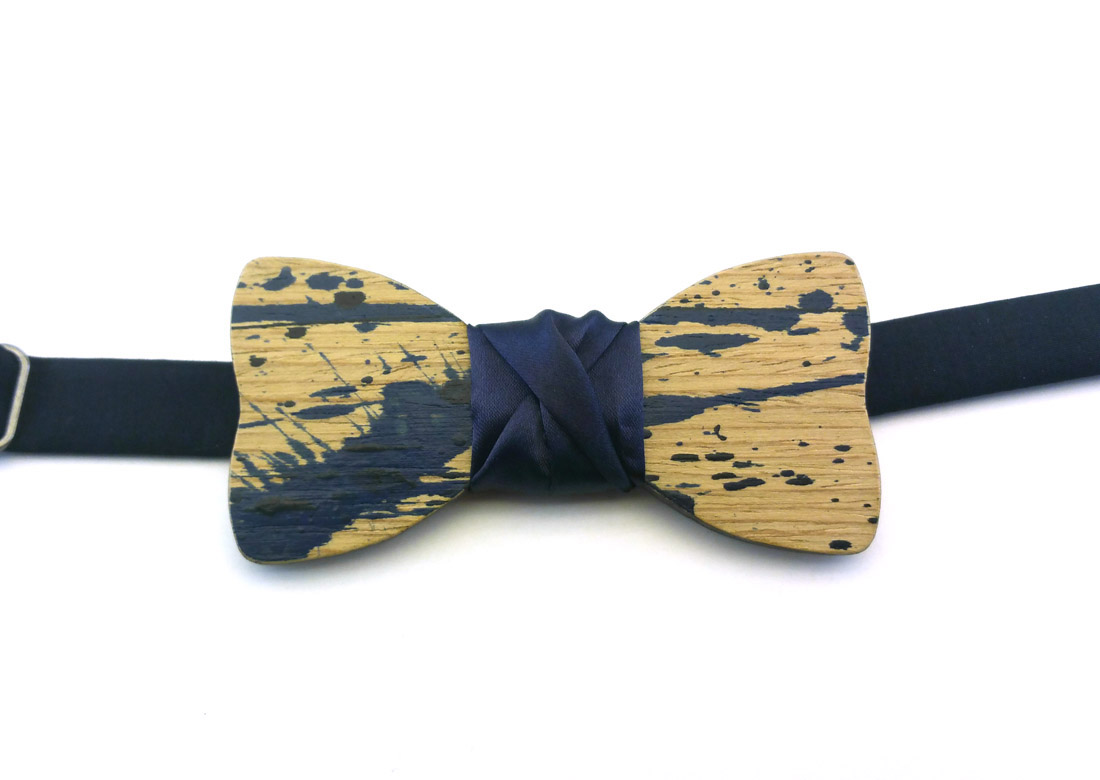 gigetto papillon legno action painting topolino blu raso1