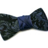 gigetto papillon legno barocco blu nero raso