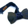 papillon in legno action painting blu gigetto2