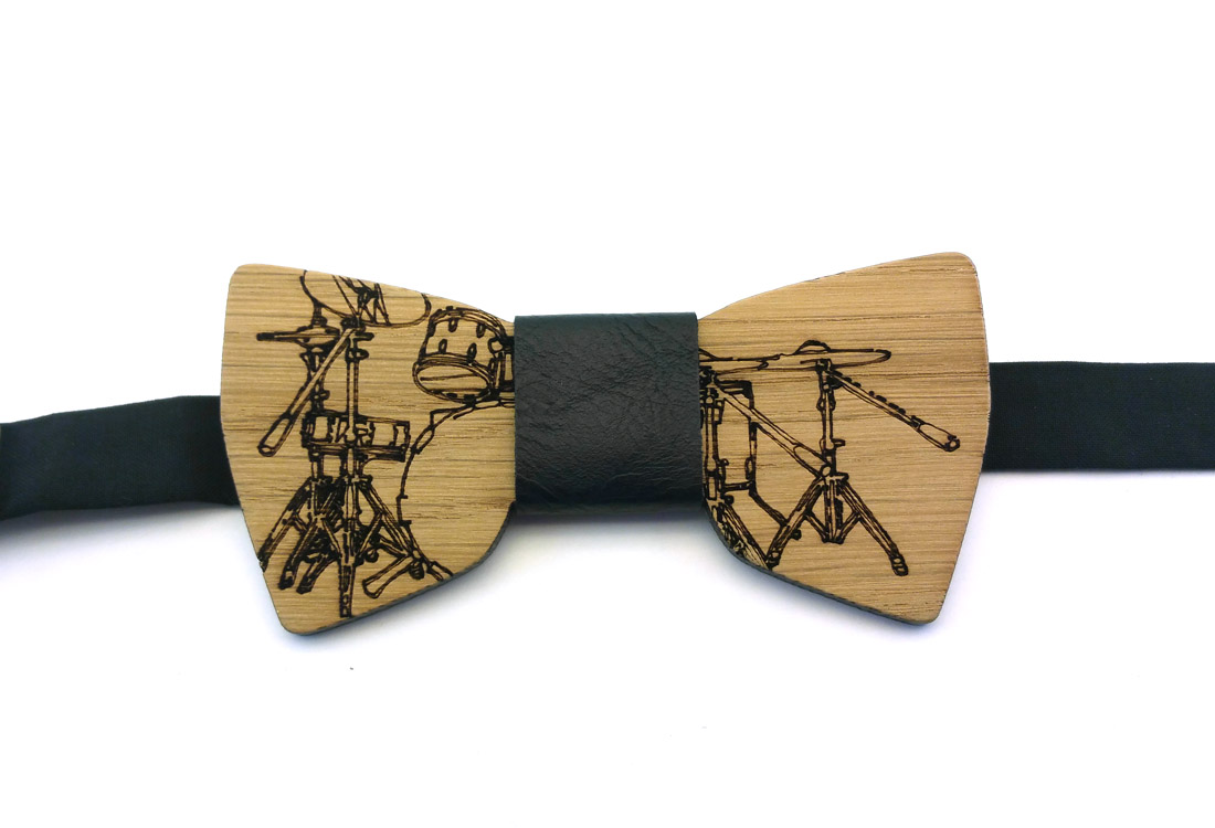 papillon in legno batteria nero gigetto
