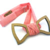 papillon in legno bucato rosa gigetto