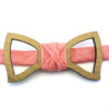 papillon in legno bucato rosa gigetto