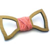 papillon in legno bucato rosa gigetto