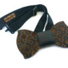 papillon in legno rombi nero gigetto