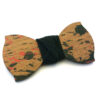 papillon in legno schizzi rosso nero gigetto