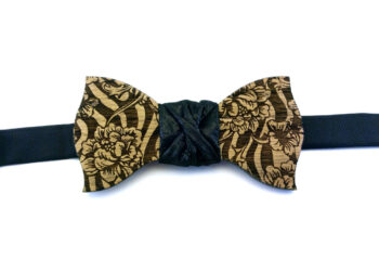 papillon in legno zebrati fiori nero gigetto