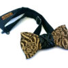 papillon in legno zebrati fiori nero gigetto papillon in legno zebrati fiori nero gigetto