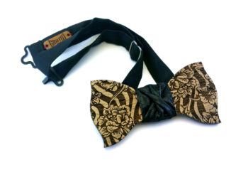 papillon in legno zebrati fiori nero gigetto