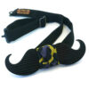 papillon legno baffo leopardato nero gigetto