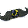 papillon legno baffo leopardato nero gigetto