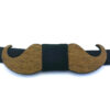 papillon legno baffo teak blu gigetto