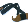 papillon legno baffo teak blu gigetto