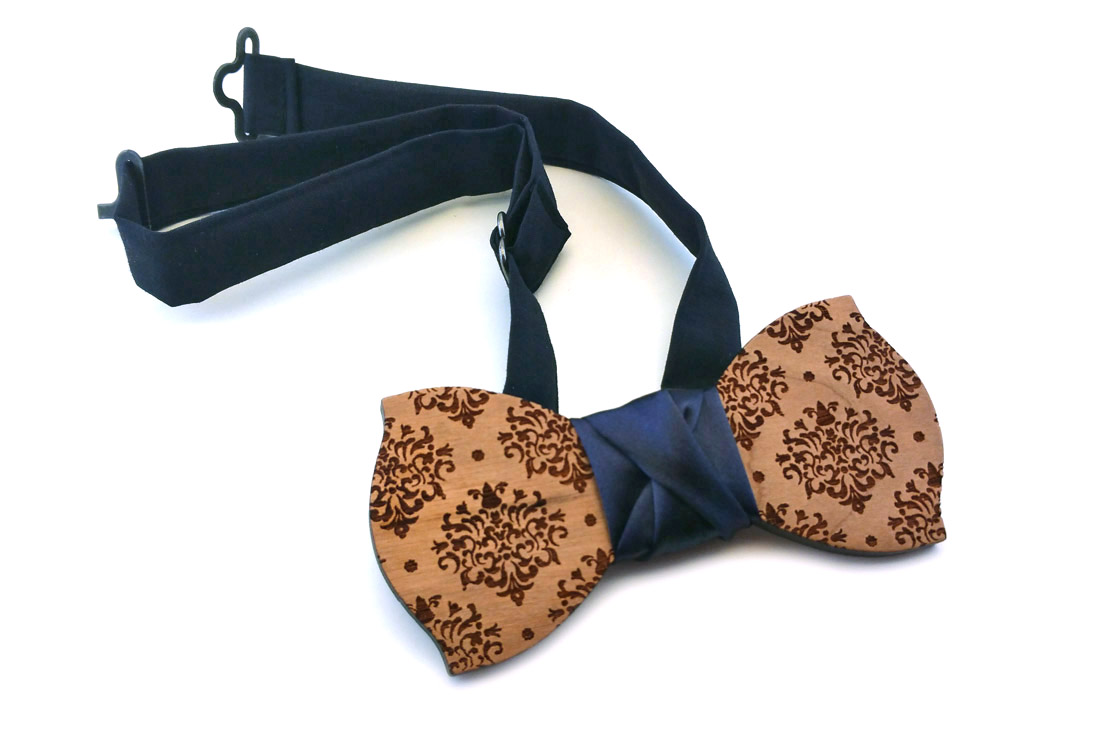 papillon legno blu cerimonia gigetto1