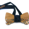 papillon legno ciliegio barocco blu gigetto