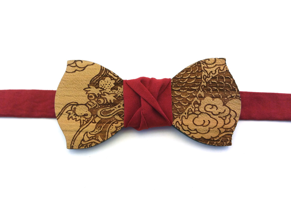 papillon legno ciliegio dragone rosso gigetto papillon legno ciliegio dragone rosso gigetto