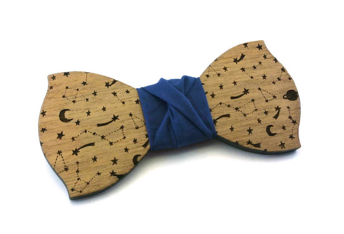 papillon legno costellazioni blu gigetto