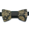 papillon legno floreale nero gigetto