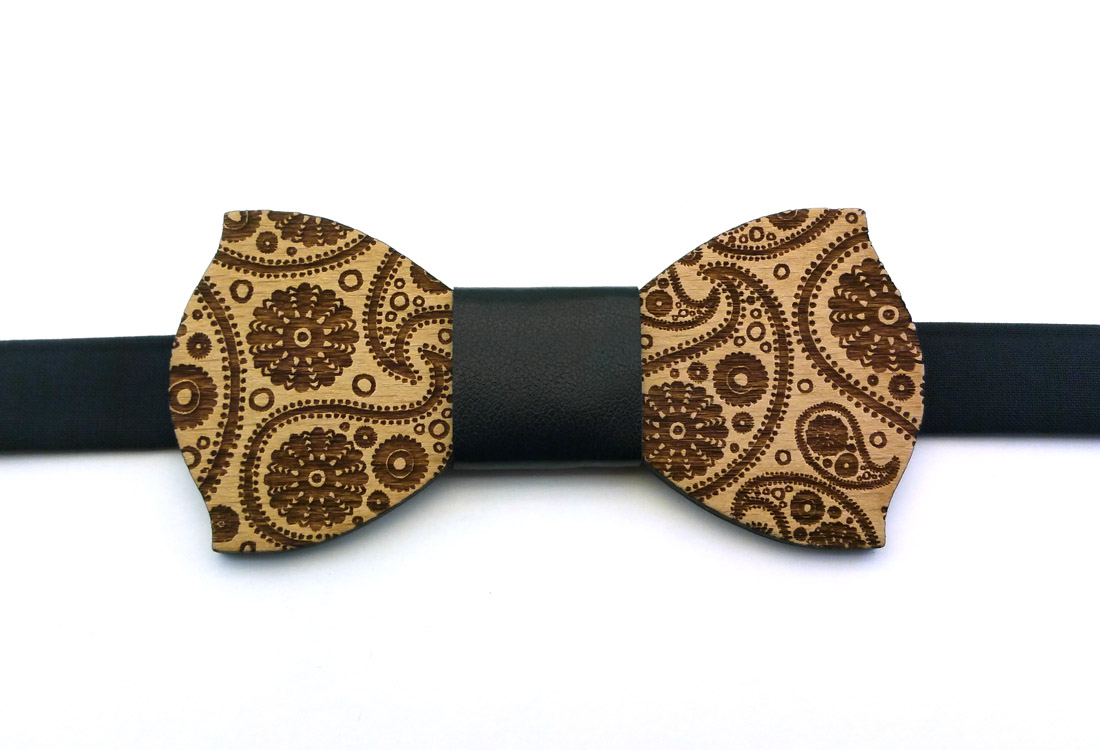 papillon legno paisley nero gigetto papillon legno paisley nero gigetto