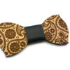 papillon legno paisley nero gigetto