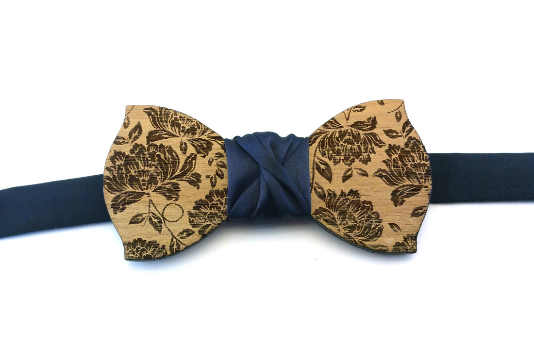 papillon legno peonie raso blu gigetto papillon legno peonie raso blu gigetto