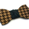 papillon legno pied de poule nero gigetto