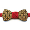 papillon legno quadrati rosso gigetto