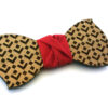 papillon legno quadrati rosso gigetto