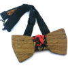papillon legno teak leopardato gigetto