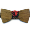 papillon legno teak leopardato gigetto