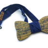papillon legno teak sfumato blu gigetto