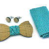 papillon legno gemelli fazzoletto taschino verde gigetto