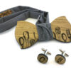 papillon gemelli legno chef grigio Gigetto