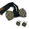 papillon gemelli legno maiolica nero Gigetto