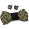 papillon gemelli legno maiolica nero Gigetto