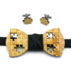 papillon gemelli legno puzzle nero Gigetto