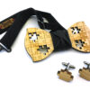 papillon gemelli legno puzzle nero Gigetto