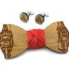 papillon gemelli legno sicilia pupi rosso Gigetto