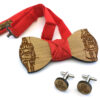 papillon gemelli legno sicilia pupi rosso Gigetto