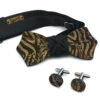 papillon gemelli legno zebrato nero Gigetto