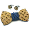 papillon legno gemelli aeroplani blu Gigetto