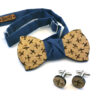 papillon legno gemelli aeroplani blu Gigetto