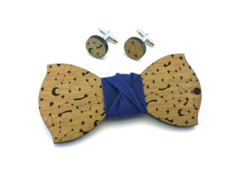 papillon legno gemelli costellazioni blu Gigetto
