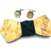 papillon legno gemelli riciclato blu