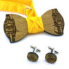 papillon legno gemelli sicilia pupi giallo Gigetto